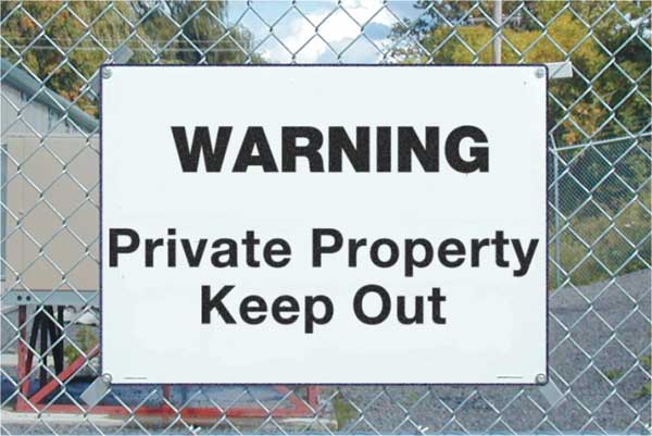 Security Sign, 14 in Height, 20 in Width, Aluminum, English