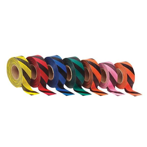 Flagging Tape, Wh/Orng, 300ft x 1-3/16 In