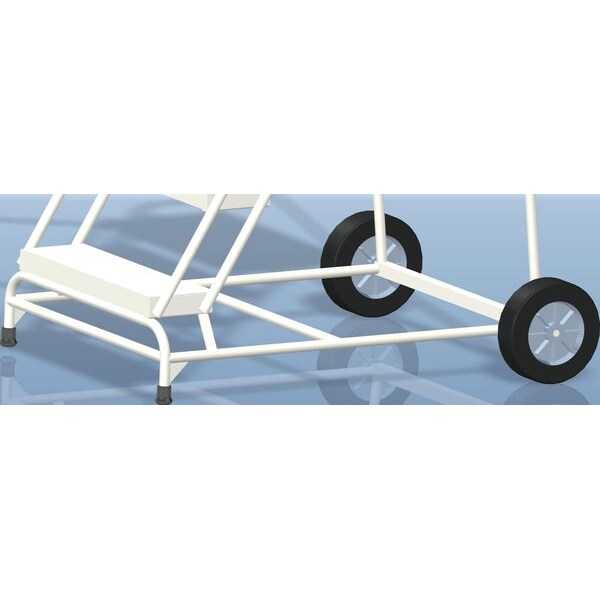 83 in H Aluminum Wheelbarrow Ladder, 5 Steps