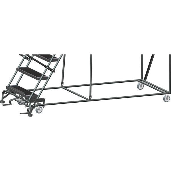 153 in H Steel Stock Picking Rolling Ladder, 12 Steps