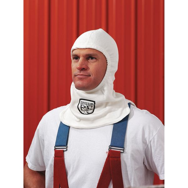 Fire Hood, Universal, 13 In L, White, HRC 1