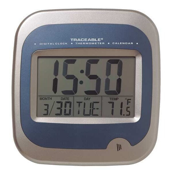 Digital Thermometer, 23 Degrees to 122 Degrees F for Wall or Desk Use