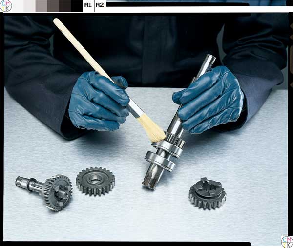 Nitrile Coated Gloves, Full Coverage, Blue, L, PR