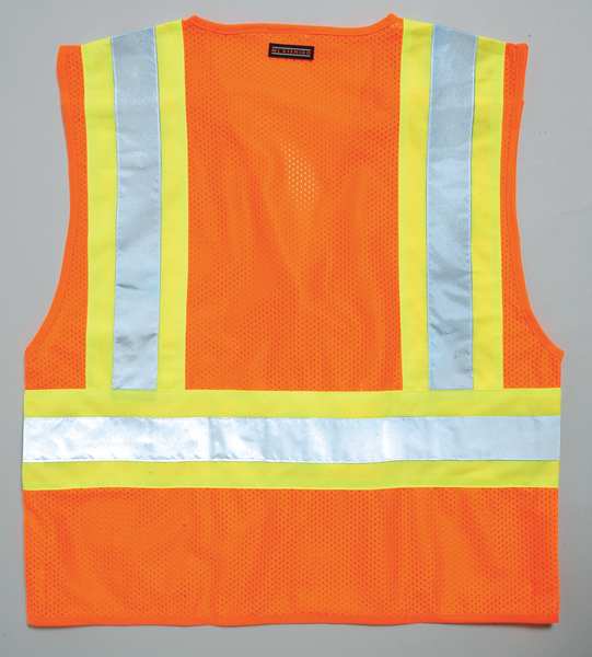 Large Class 2 Breakaway High Visibility Vest, Orange