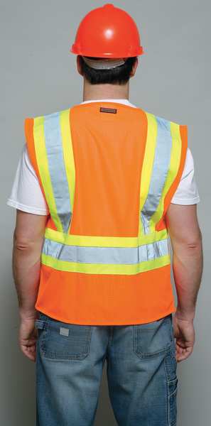 Large Class 2 Breakaway High Visibility Vest, Orange