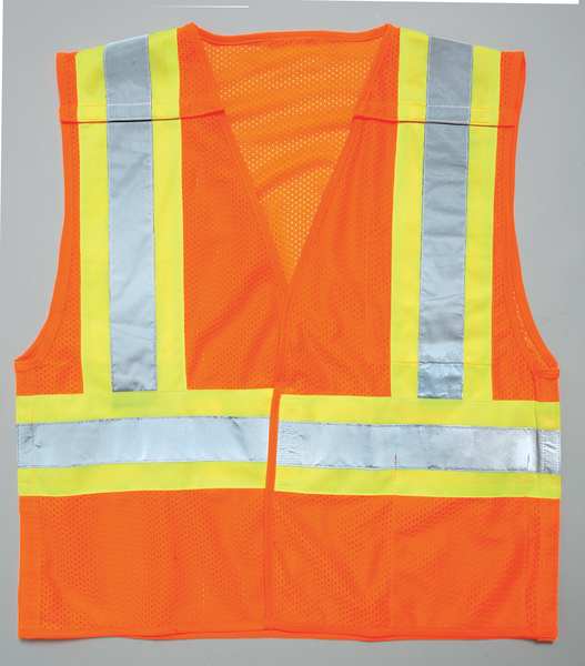 Large Class 2 Breakaway High Visibility Vest, Orange