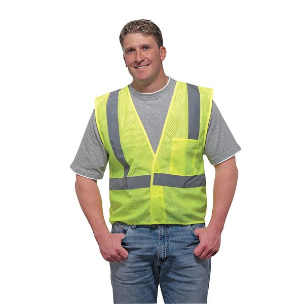 Large Class 2 High Visibility Vest, Lime