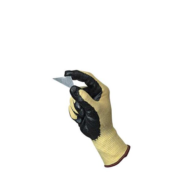Cut Resistant Coated Gloves, A2 Cut Level, Nitrile, S, 1 PR