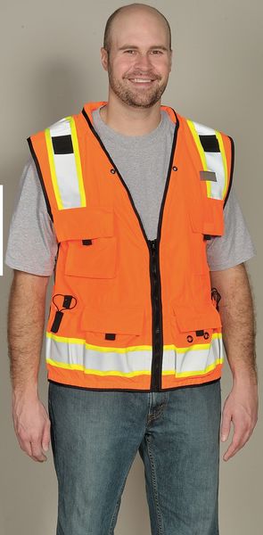 Large Class 2 High Visibility Vest, Orange