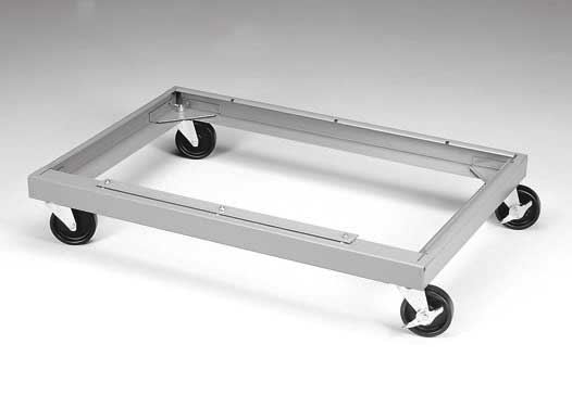 Caster Kit, 36 in W x 18 in D, Lt Gray