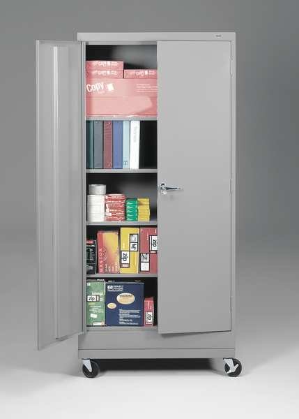 Caster Kit, 36 in W x 24 in D, Lt Gray