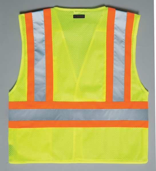 Large Class 2 Breakaway High Visibility Vest, Lime