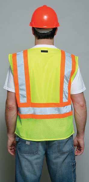 Large Class 2 Breakaway High Visibility Vest, Lime