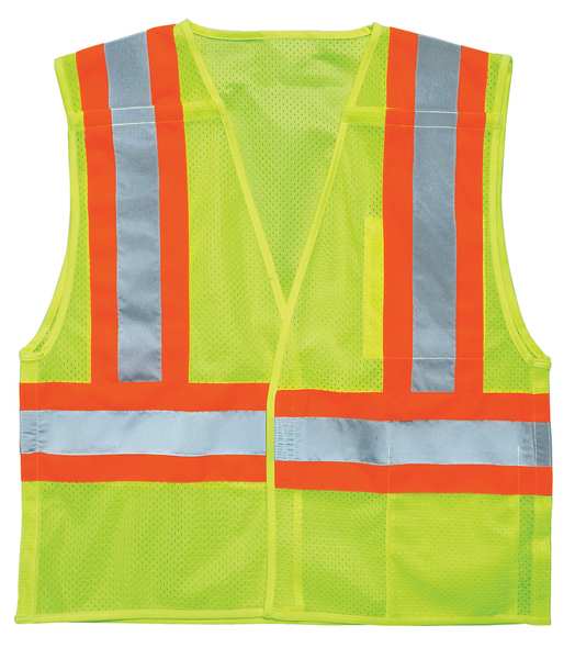 Large Class 2 Breakaway High Visibility Vest, Lime