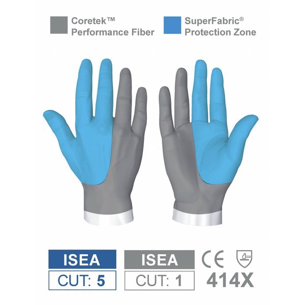 Cut Resistant Gloves, A7 Cut Level, Uncoated, 2XL, 1 PR