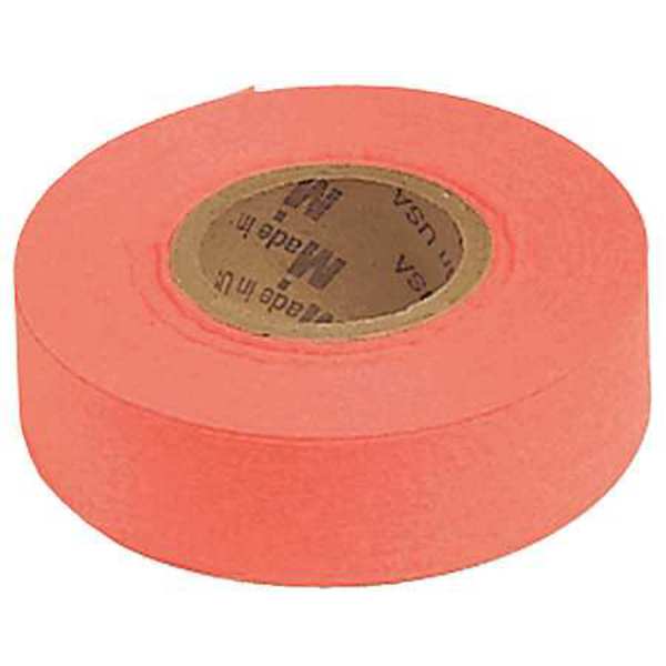 Biodegradbl Flagging Tape, Orng Glo, 100ft