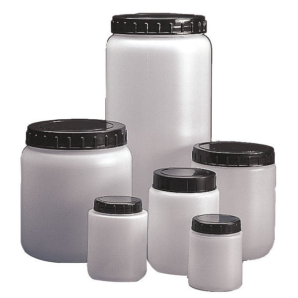 HDPE CYLNDRCL JAR W/CAP 1500ML, PK10