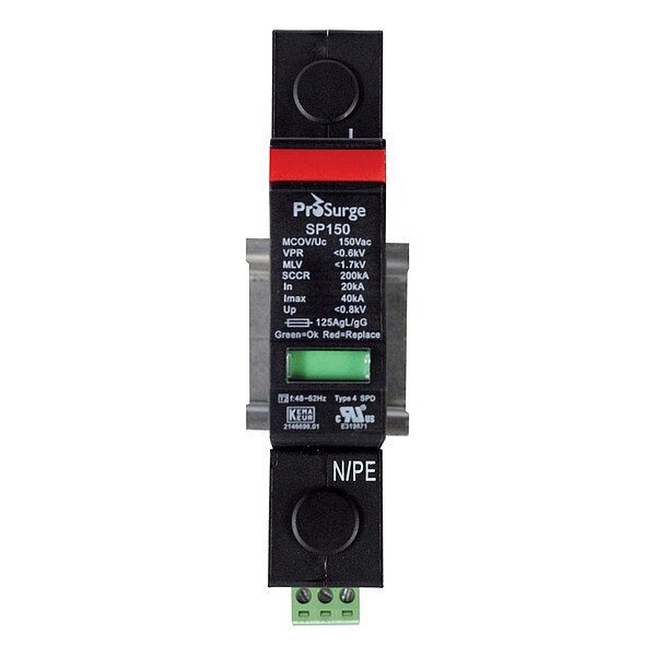 Surge Protection, 1 Pole, 2 Wires, 120VAC
