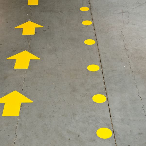 Floor Marking Tape, Dot, 3-1/2In D, PK350