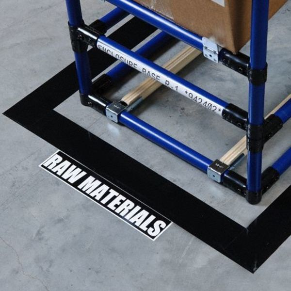 Floor Marking Tape, Roll, 3In W, 100 ft. L