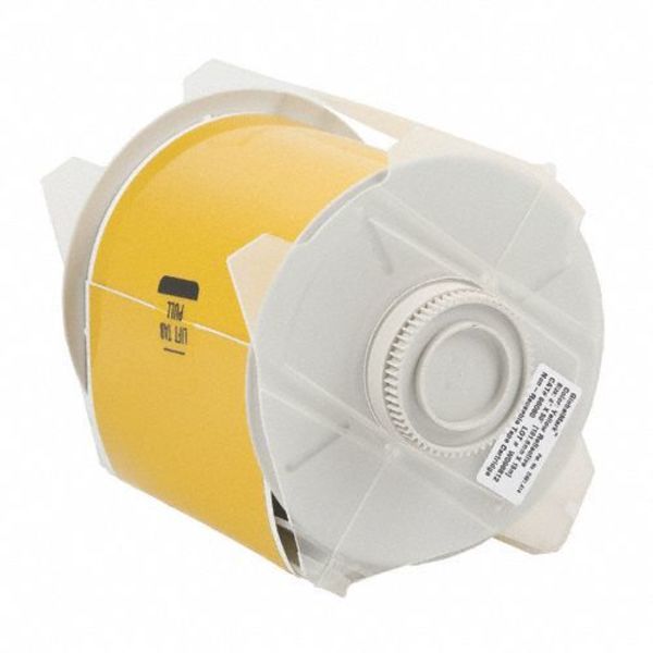 Label Tape Cartridge, Yellow, Labels/Roll: Continuous