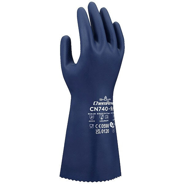 Chemical-Resistant Gloves, Blue, 2XL/11, PR