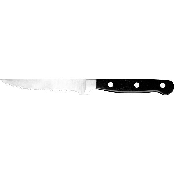 Steak Knife, 9 in L, Black, PK12