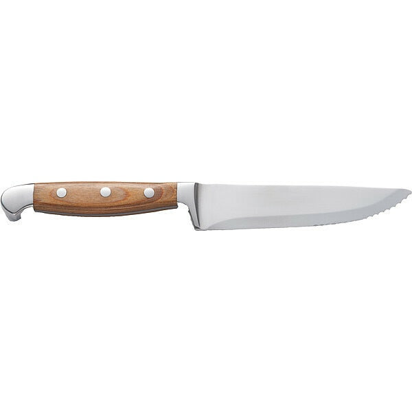 Steak Knife, 9 3/8 in L, Silver, PK12