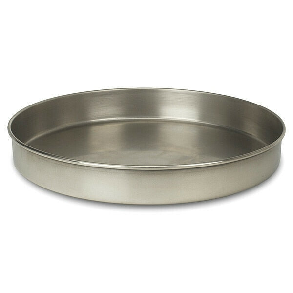 Pan, Stainless, 12 In Dia, 1.625 In D