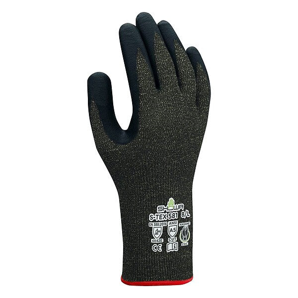 Coated Gloves, Nitrile, S, VF, 160G05, PR