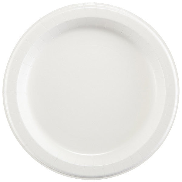 Disp Paper Plate, 10 1/8 in, White, PK500