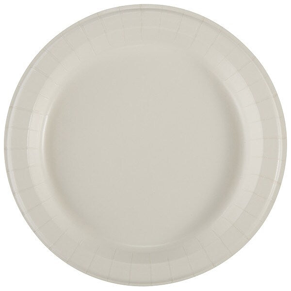 Disp Paper Plate, 8 1/2 in, White, PK500