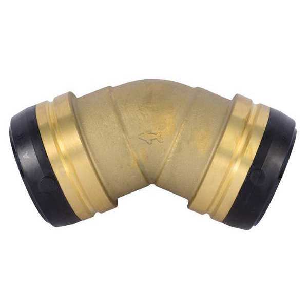 Push to Connect Elbow, Brass, 10-1/2