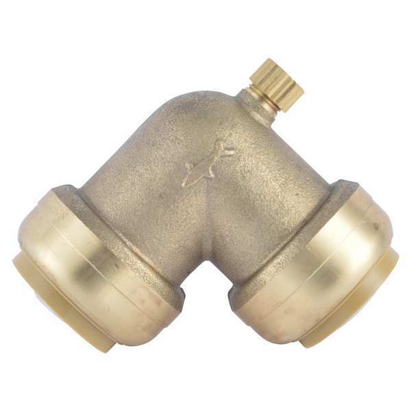 Push to Connect Elbow, Brass, 2-23/32