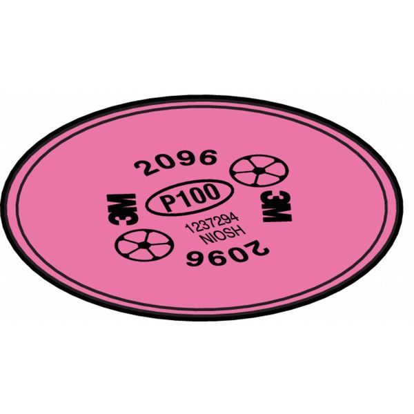 Filter, 3M 6000 Series, Nuisance Organic Vapor/P100, Bayonet, Magenta, 2 Pack