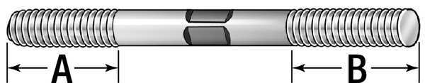 Double-End Threaded Rod, 1/2