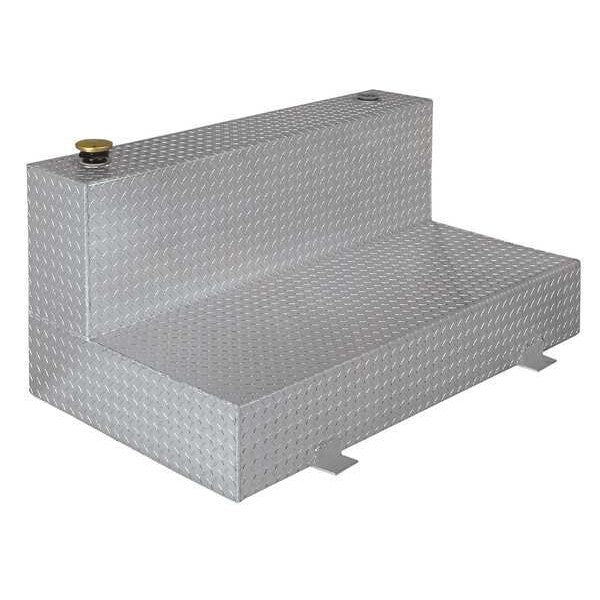 JOBOX 100 Gallon L-Shaped Aluminum Liquid Transfer Tank for Trucks