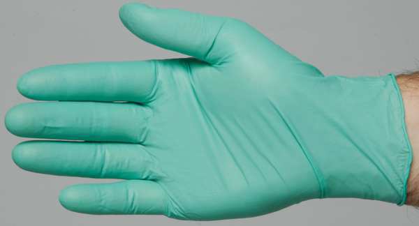 Microflex Chemical Resistant Gloves, Neoprene, Powder-Free, 5.1 mil, Green, XL (Size 10), 100 Pack