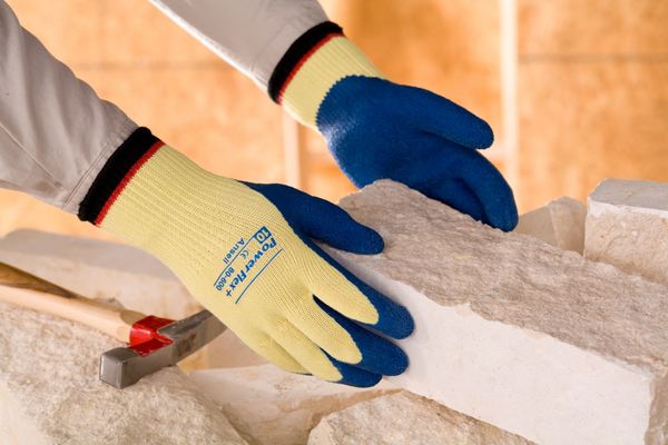 Cut Resistant Coated Gloves, A2 Cut Level, Natural Rubber Latex, S, 1 PR