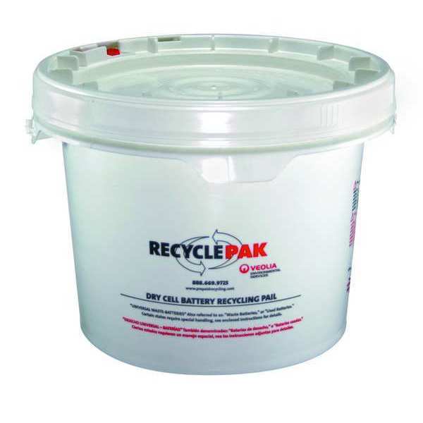 3.5 Gal Dry Cell Battery Recycling Pail
