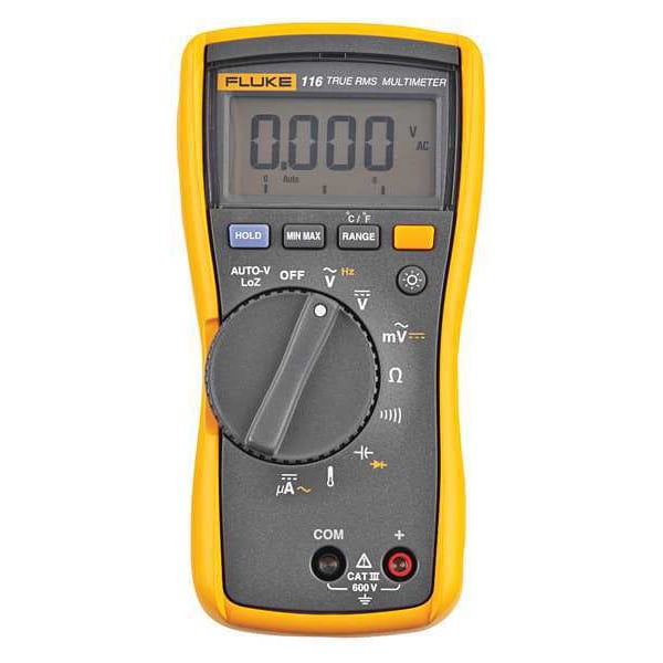Digital Multimeter, 600 Max. AC Volts, 600 Max. DC Volts, 600 uA Max. AC Amps, 600 uA Max. DC Amps