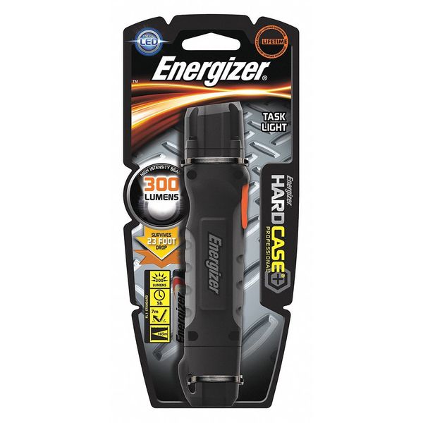 Black No Led Industrial Handheld Flashlight, AA, 300 lm