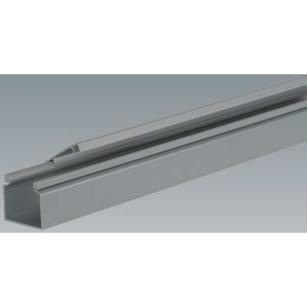 Wire Duct, Hinging Cover, Gray, L 6 Ft