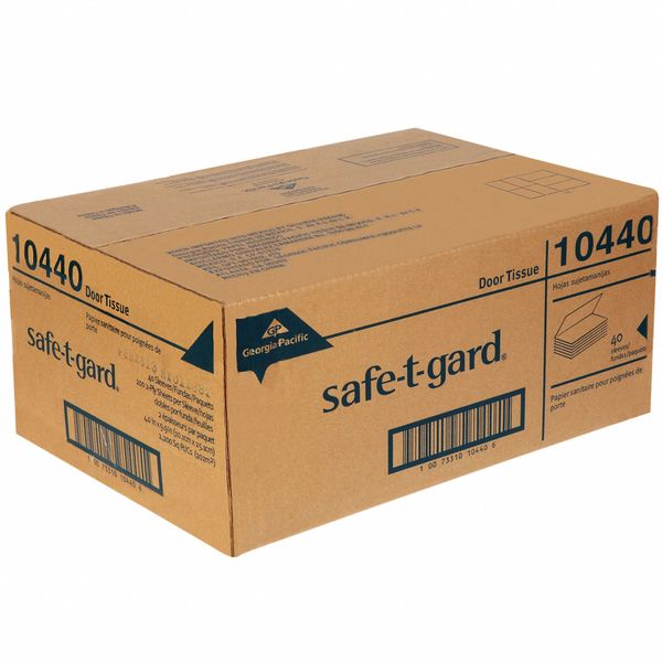 Safe-T-Gard Multifold Paper Towels, 2, 200, White, 40 PK