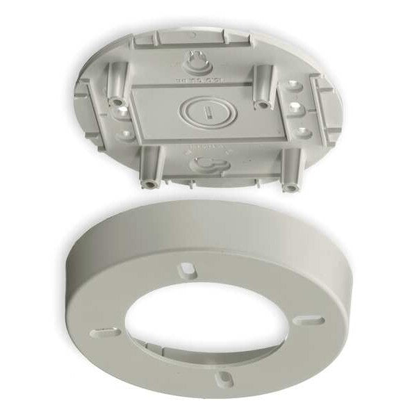 Lighting Fixture Round Box, White