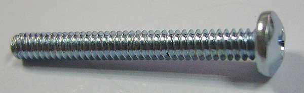 #8-32 x 1/4 in Phillips Pan Machine Screw, Zinc Plated Steel, 100 PK