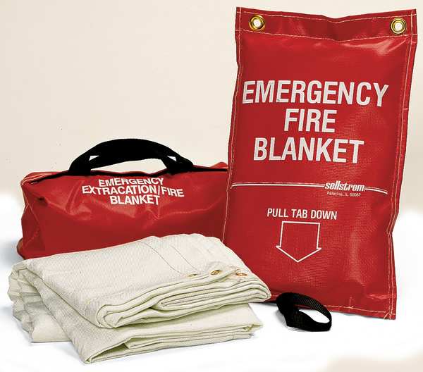 Fire Blanket and Duffel Bag, Fiberglass