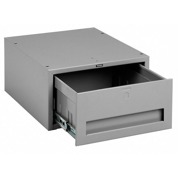 Stackable Drawer, 15W x 18D x 8-1/4H, Gray