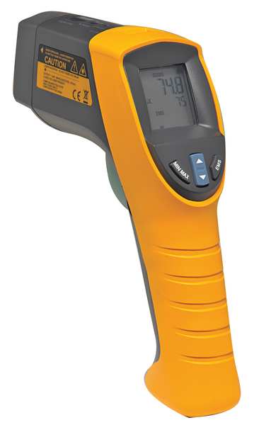 Infrared Thermometer, Backlit LCD, -40 Degrees  to 1022 Degrees F, Single Dot Laser Sighting