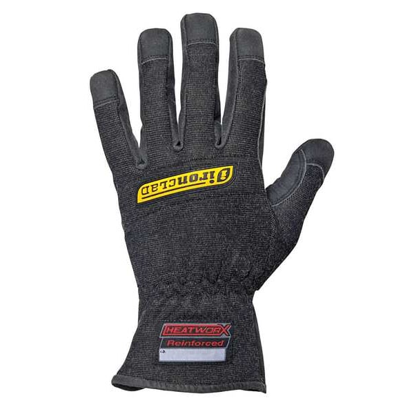 Large Black Gauntlet Cuff Heat Resistant Gloves